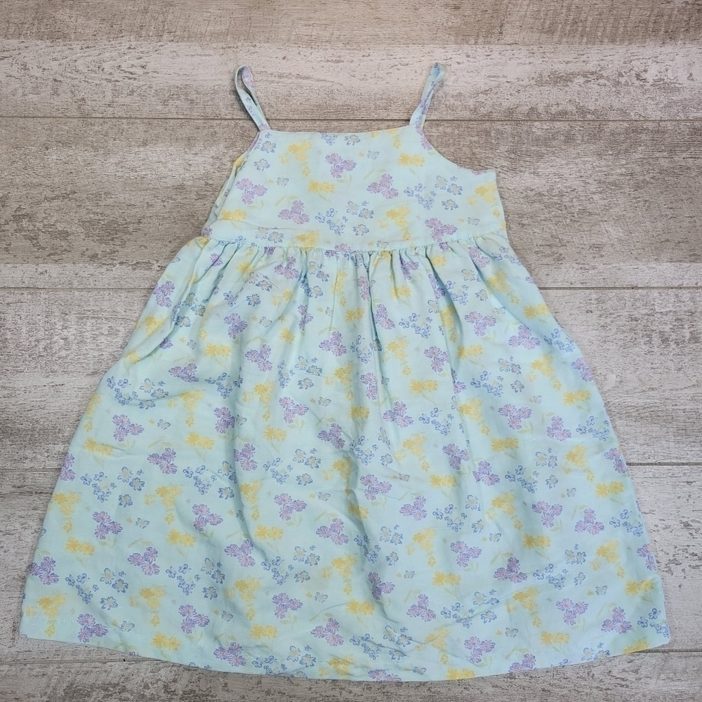 VTG Blue Floral Gymboree Girls Dress Size Medium
